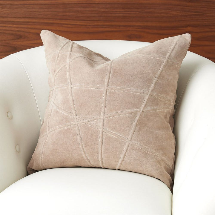 Pillows Crossroads Suede Pillow-Taupe