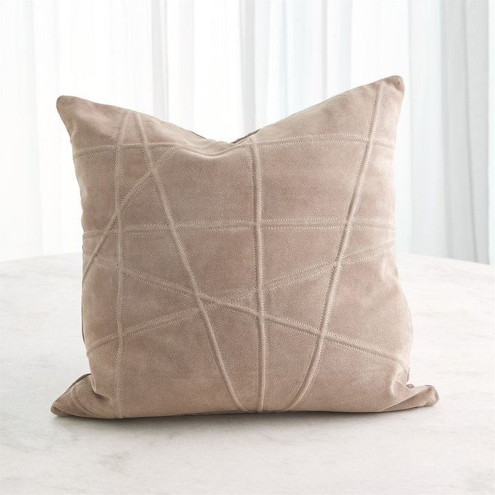 Pillows Crossroads Suede Pillow-Taupe