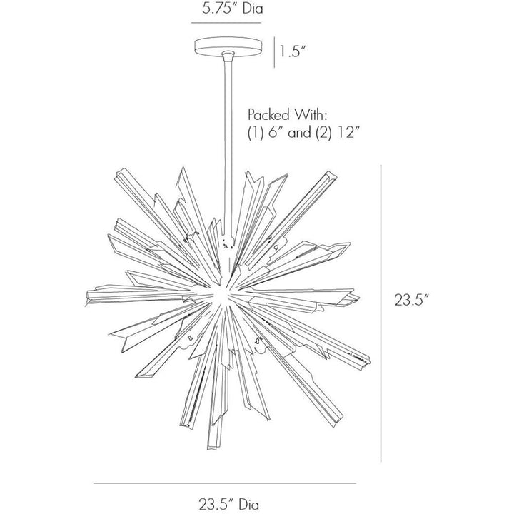 Chandeliers Torque Small Chandelier - Gold