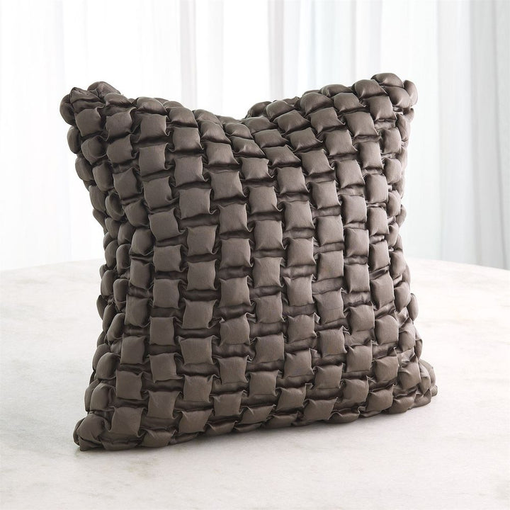 Pillows Square Ruche Pillow-Grey