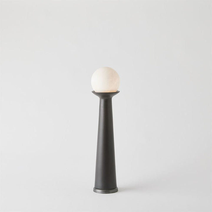 Floor Lamps Alabaster Bulb Tower Lamp-Black