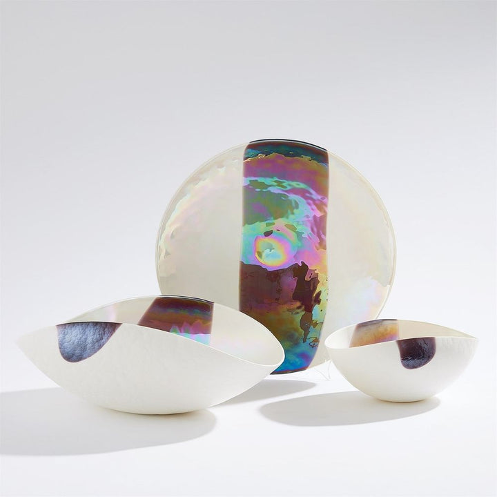 Bowls Mirabelle Bowl-Ivory/Plum-Lg
