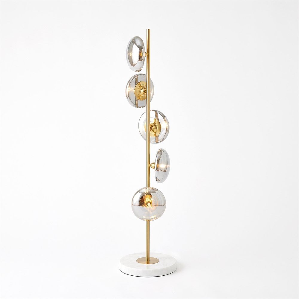 Floor Lamps Stellar Floor Lamp-Smoke/Brass