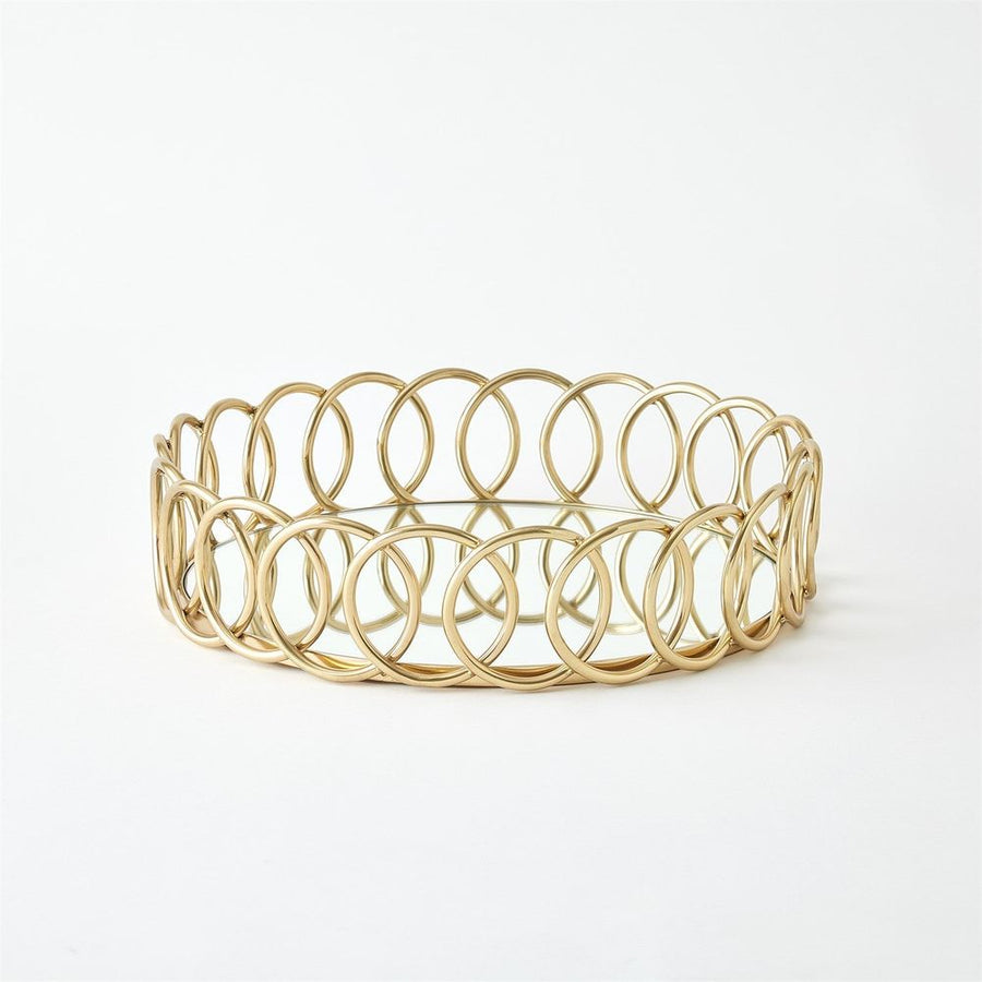 Serveware: Trays Loops Tray-Brass