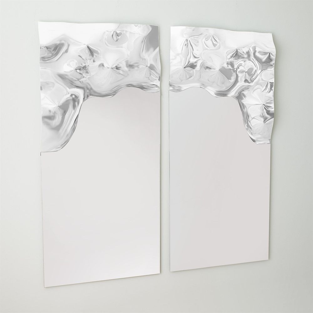 Asymmetrical Ripple Mirror-Left