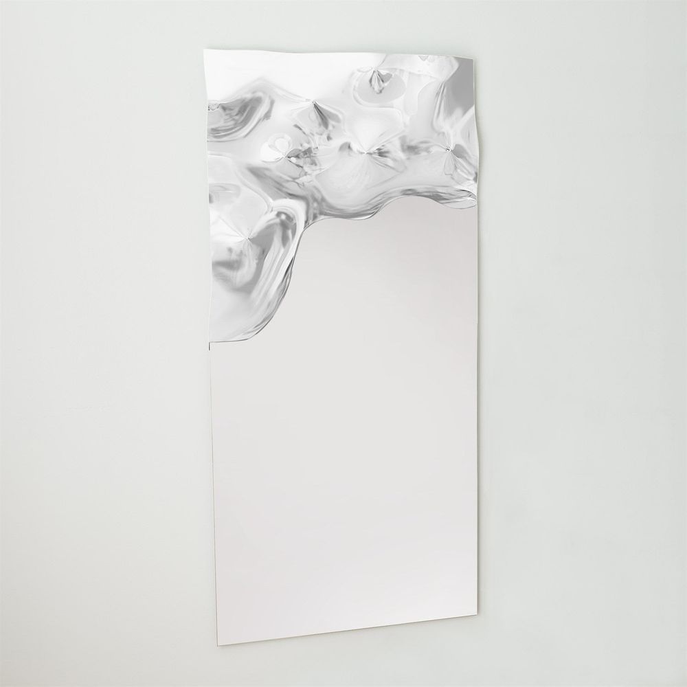 Wall Mirrors Asymmetrical Ripple Mirror-Left