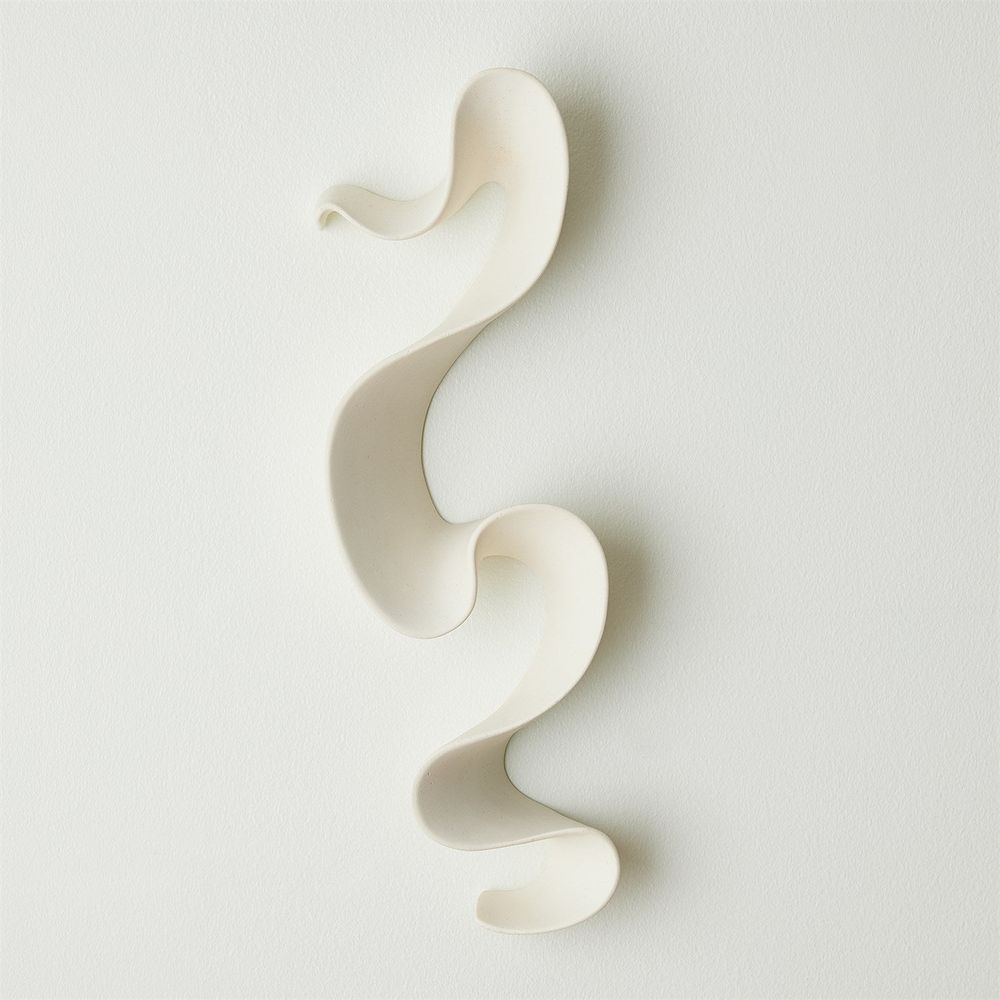 Decorative Objects Tempest Wall Ribbon - White Large