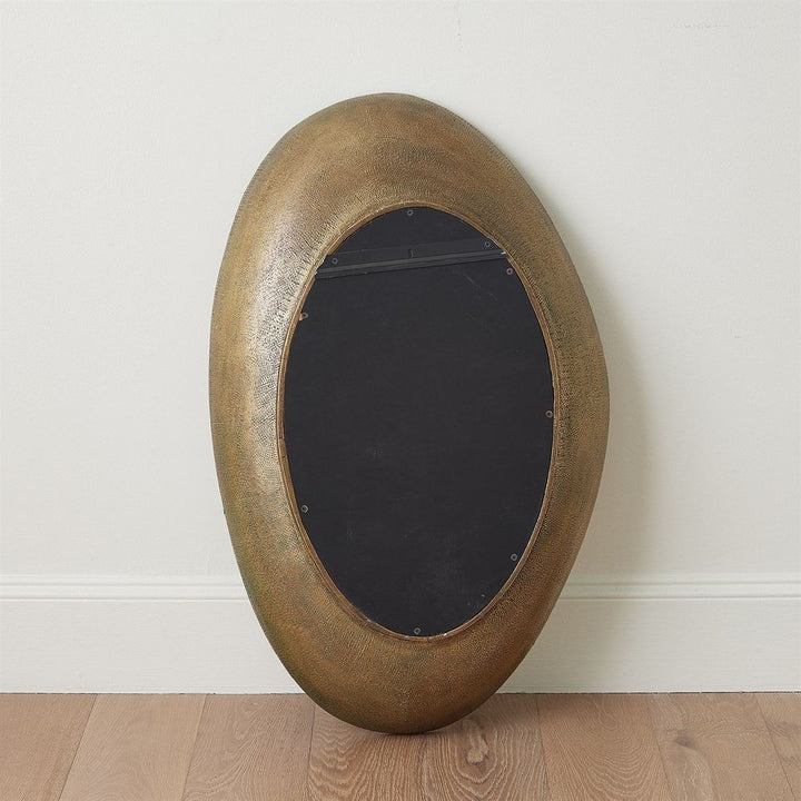 Saturn Mirror-Antique Gold-Lg