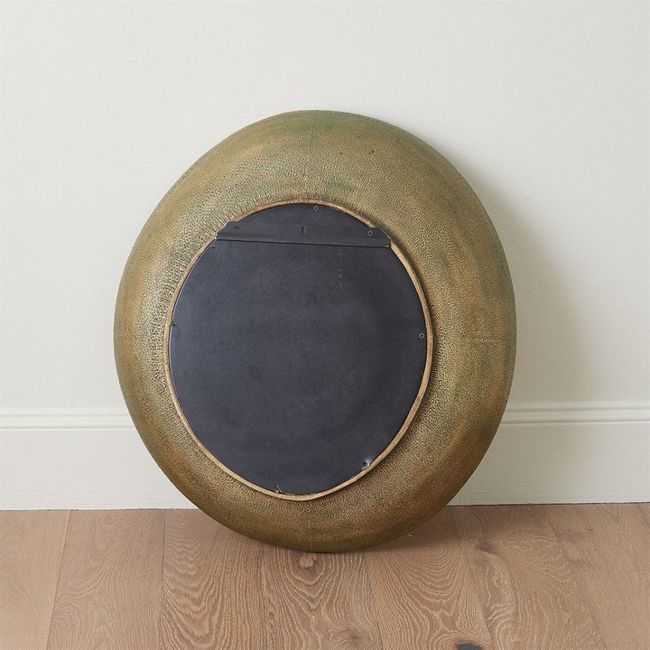 Saturn Mirror-Antique Gold-Med