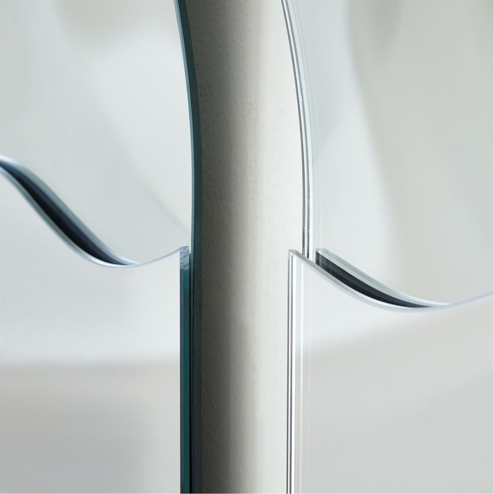 Asymmetrical Ripple Mirror-Left
