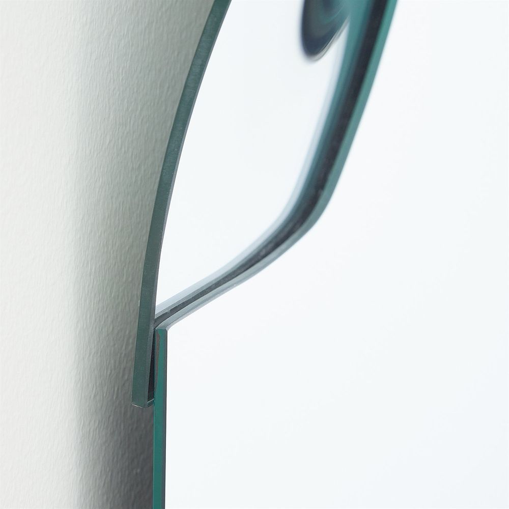 Asymmetrical Ripple Mirror-Left