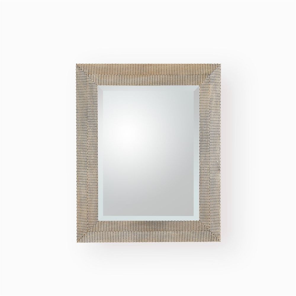 Wall Mirrors Delicate Basketweave Mirror-Silver