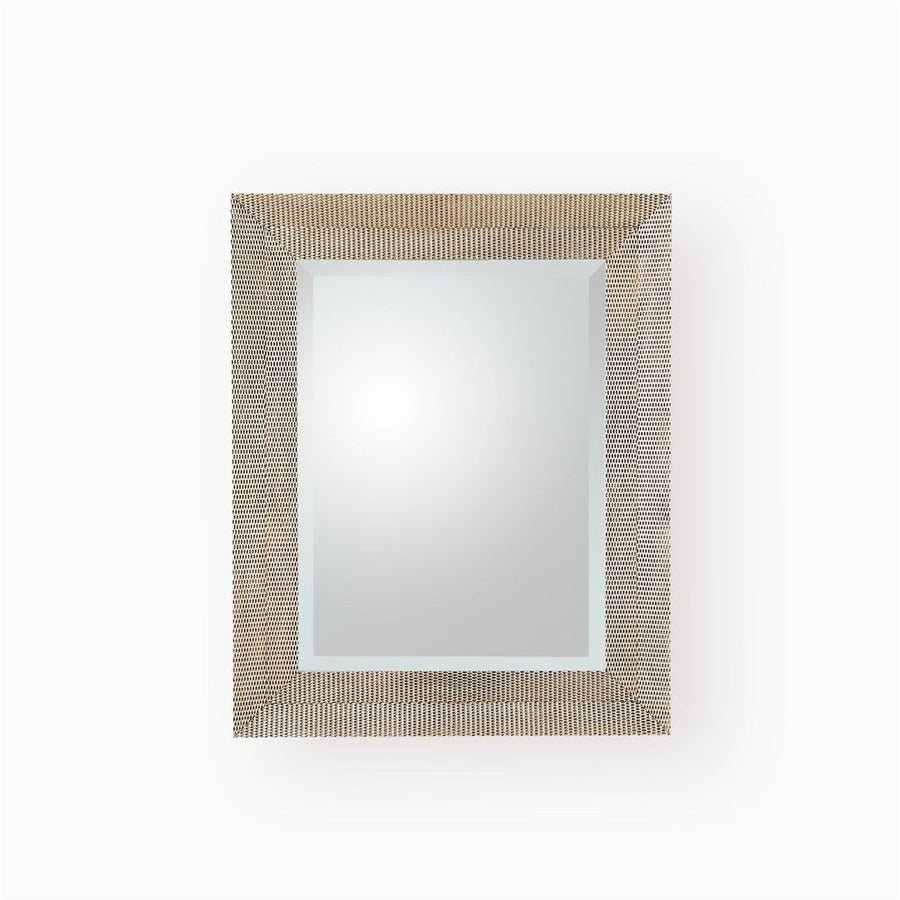 Wall Mirrors Delicate Basketweave Mirror-Silver