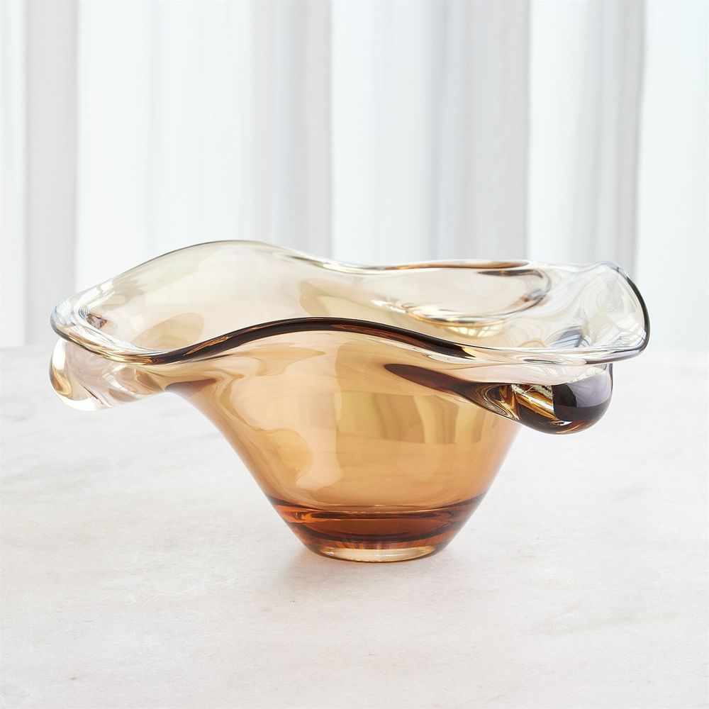 Bowls Triple Bubble Bowl-Amber