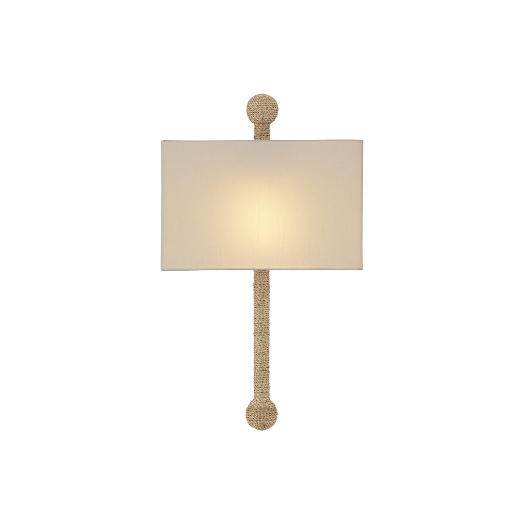 Senegal Wall Sconce, White Shade