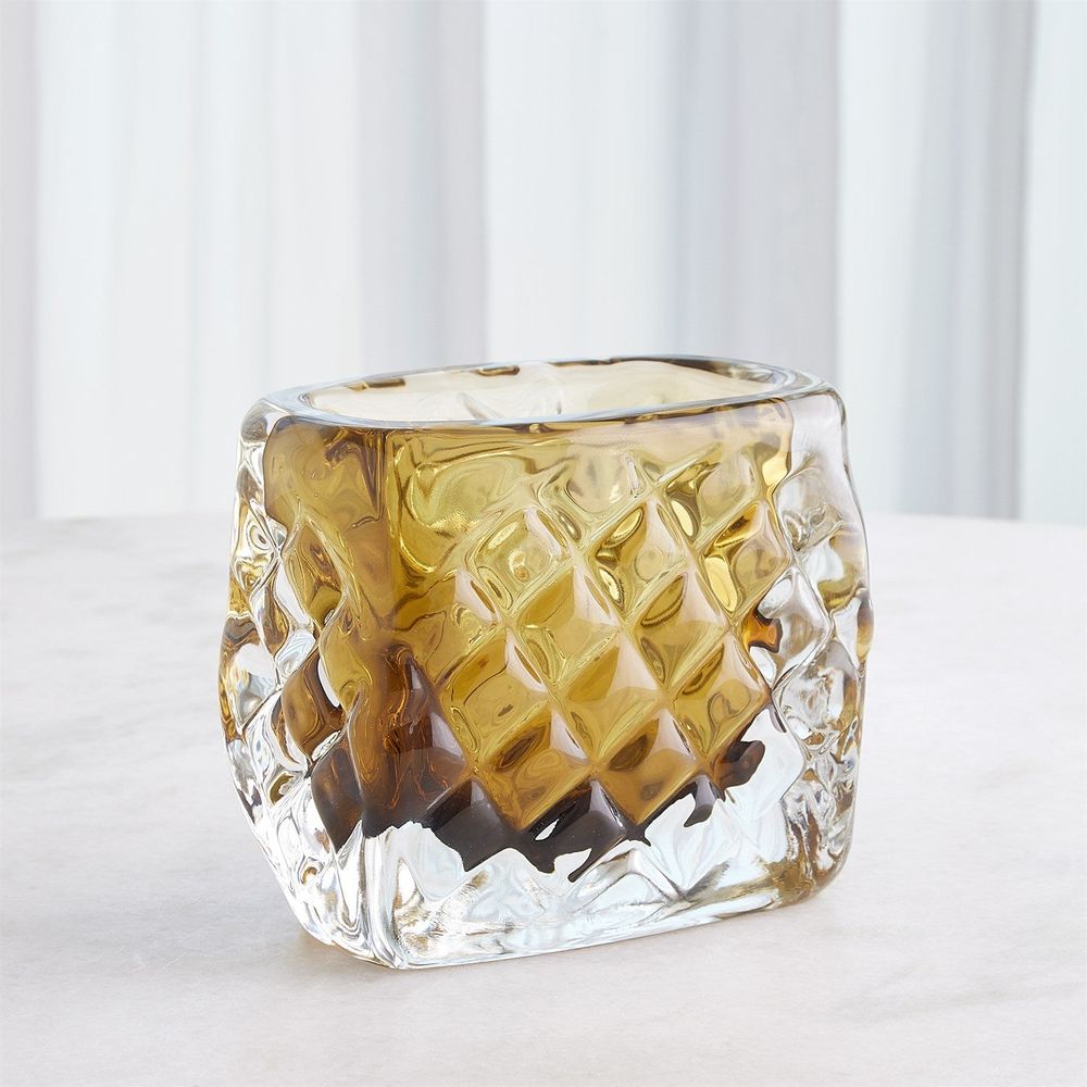 Quilted Vase-Moss Green-Tall