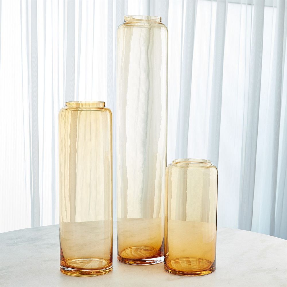 Datum Vase-Caramel-Med