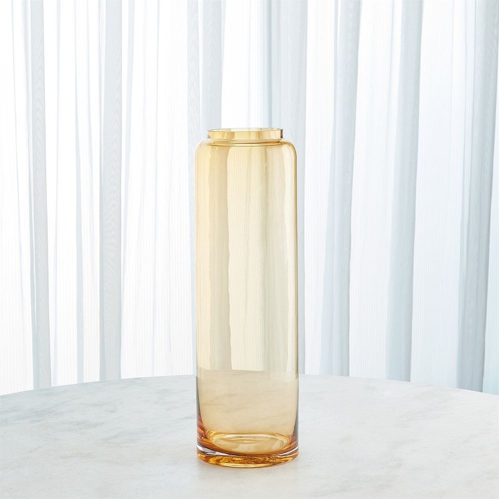 Datum Vase-Caramel-Med