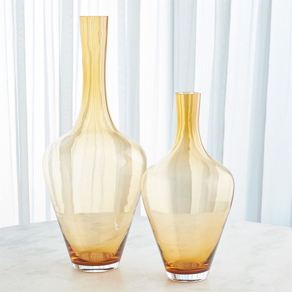 Ambrosia Vase-Caramel-Sm