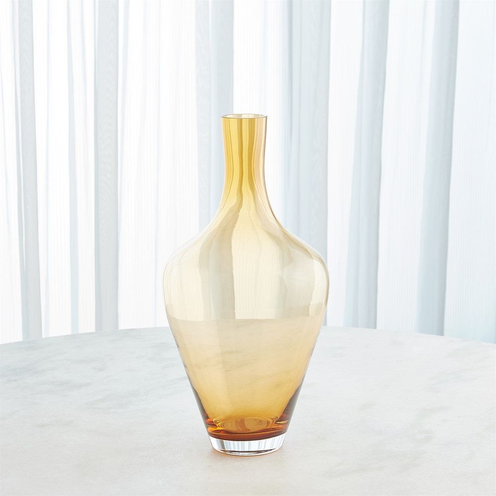 Ambrosia Vase-Caramel-Lg