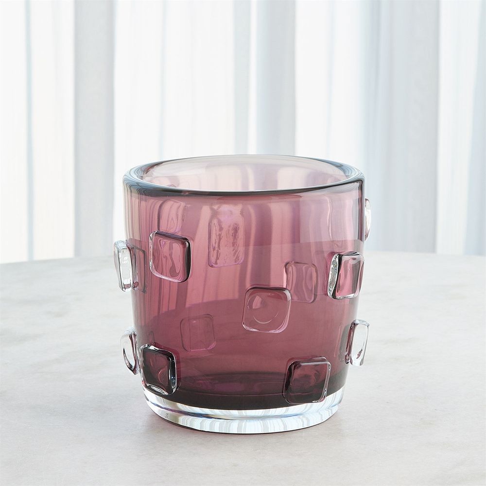 Ingot Vase-Plum-Sm