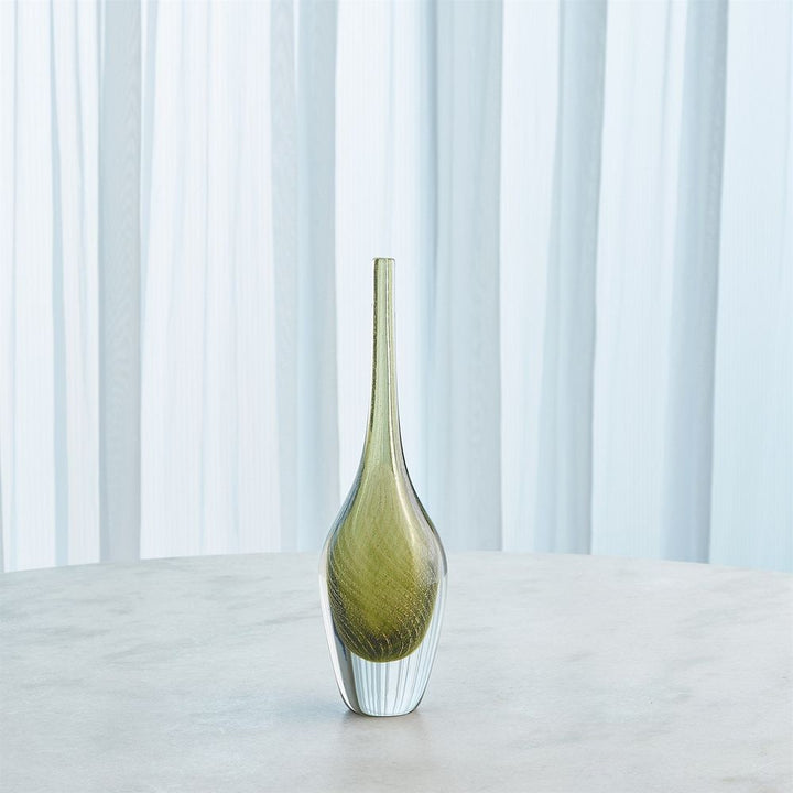 Flecked Spire Bottle-Olive-Med