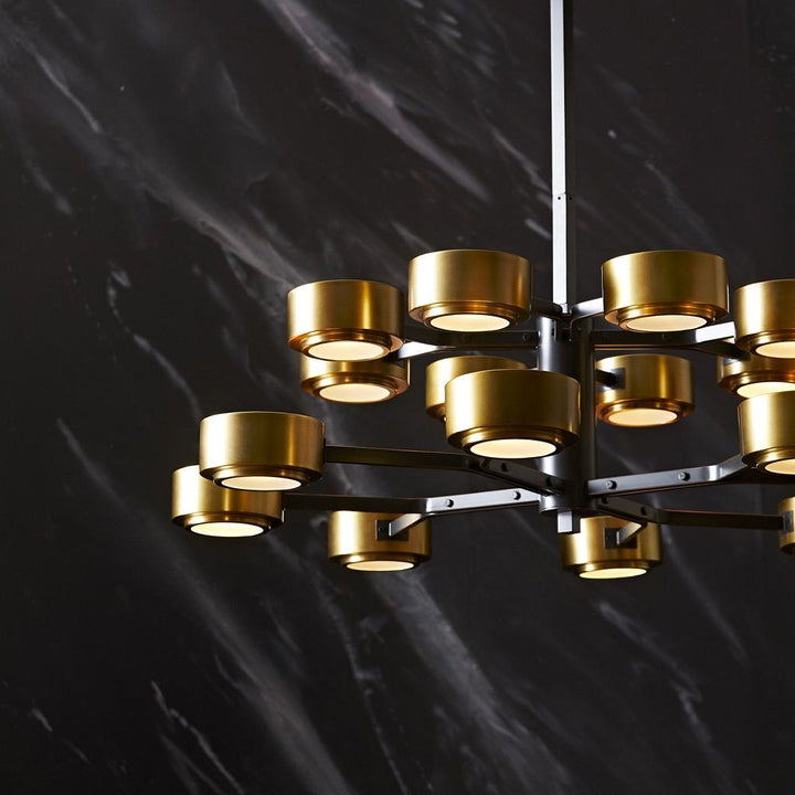 Chandeliers Kael Two Tier Chandelier - Black