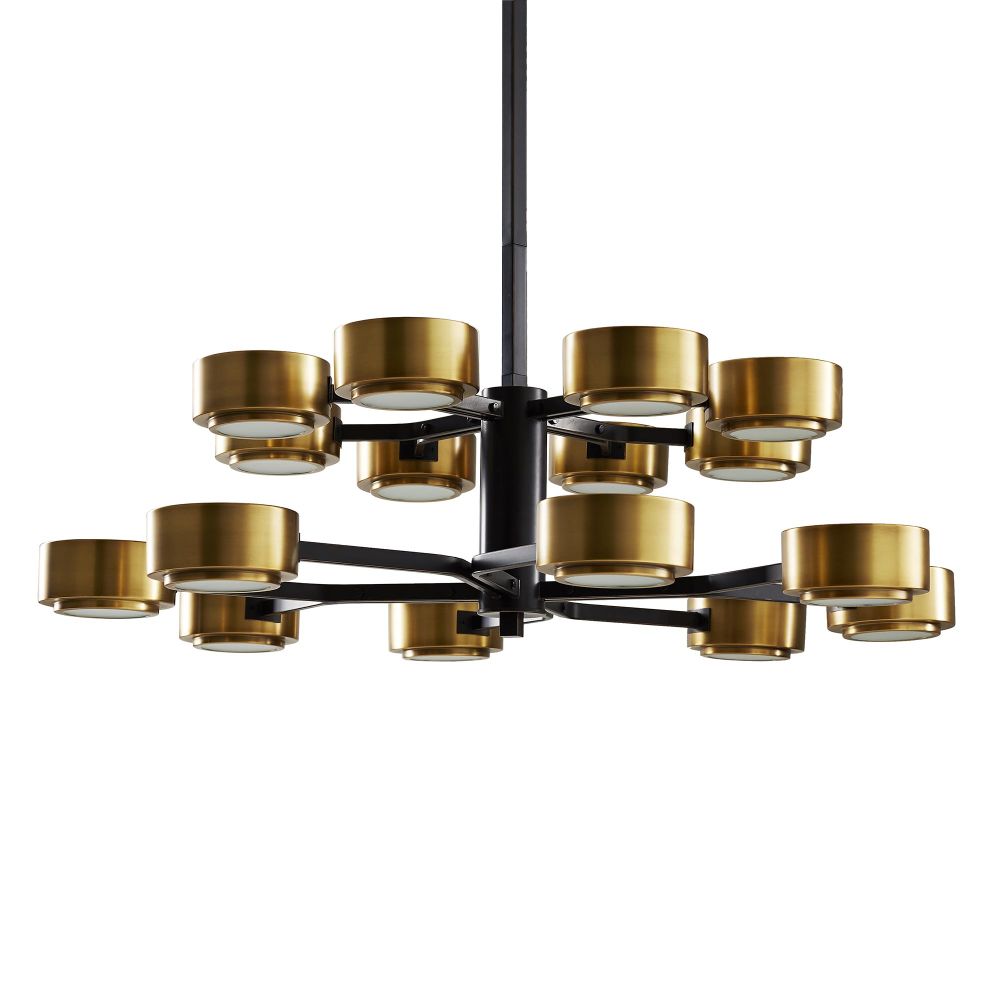Chandeliers Kael Two Tier Chandelier - Black