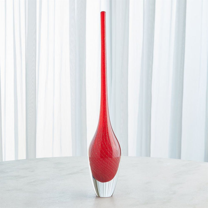 Flecked Spire Bottle-Red-Med