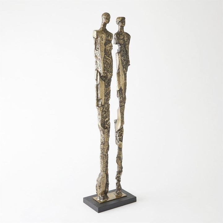 Abstract Couple Sculpture-Brass
