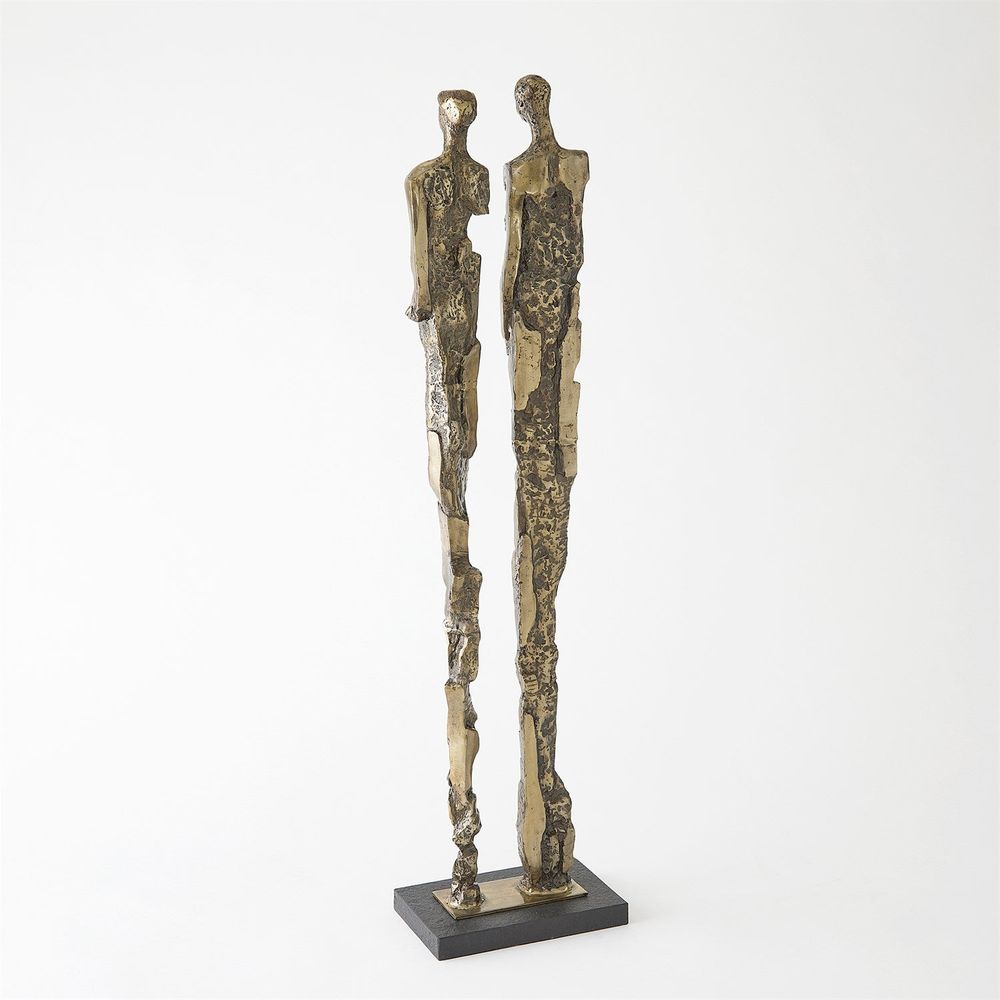 Abstract Couple Sculpture-Brass