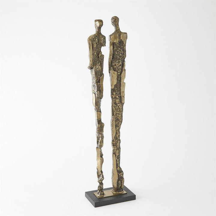 Abstract Couple Sculpture-Brass
