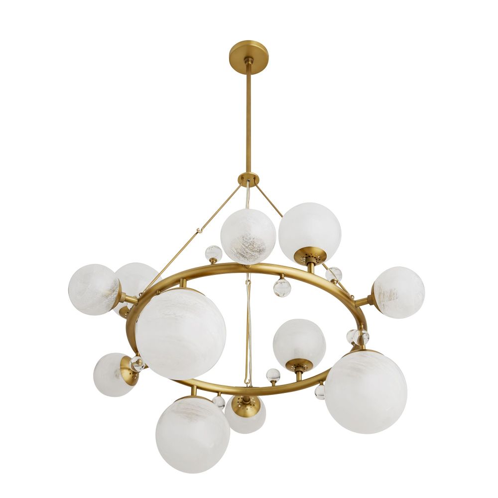 Carreras Round Chandelier - Gold
