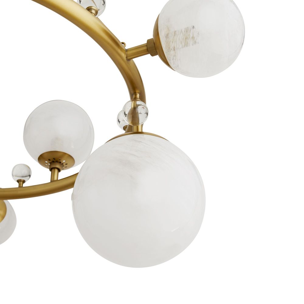 Carreras Round Chandelier - Gold