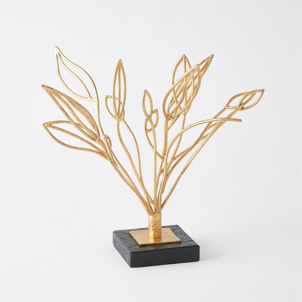 Decorative Objects Windswept Sculpture-Gold Leaf