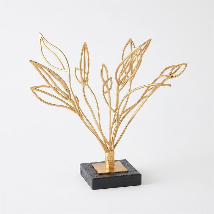 Decorative Objects Windswept Sculpture-Gold Leaf