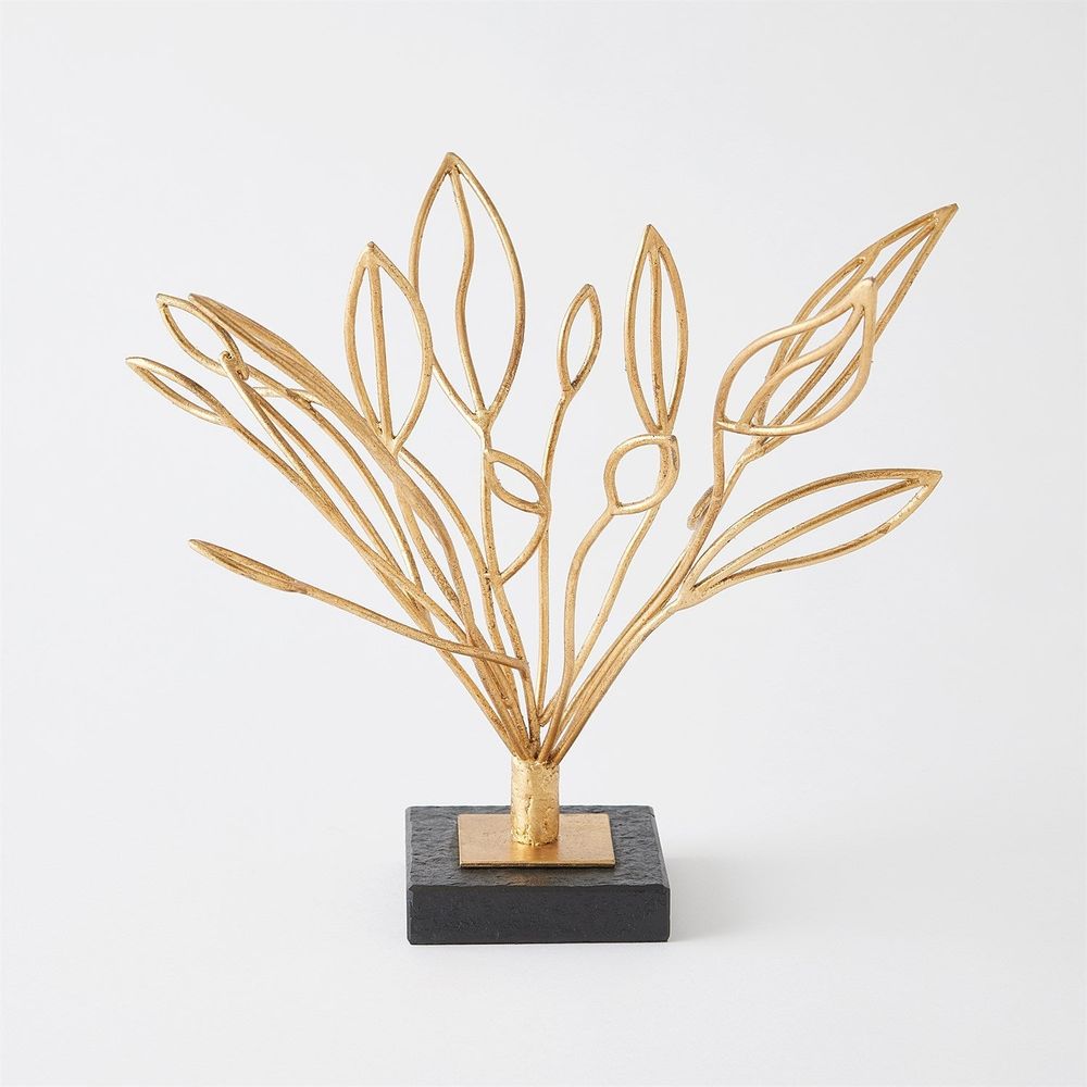 Decorative Objects Windswept Sculpture-Gold Leaf