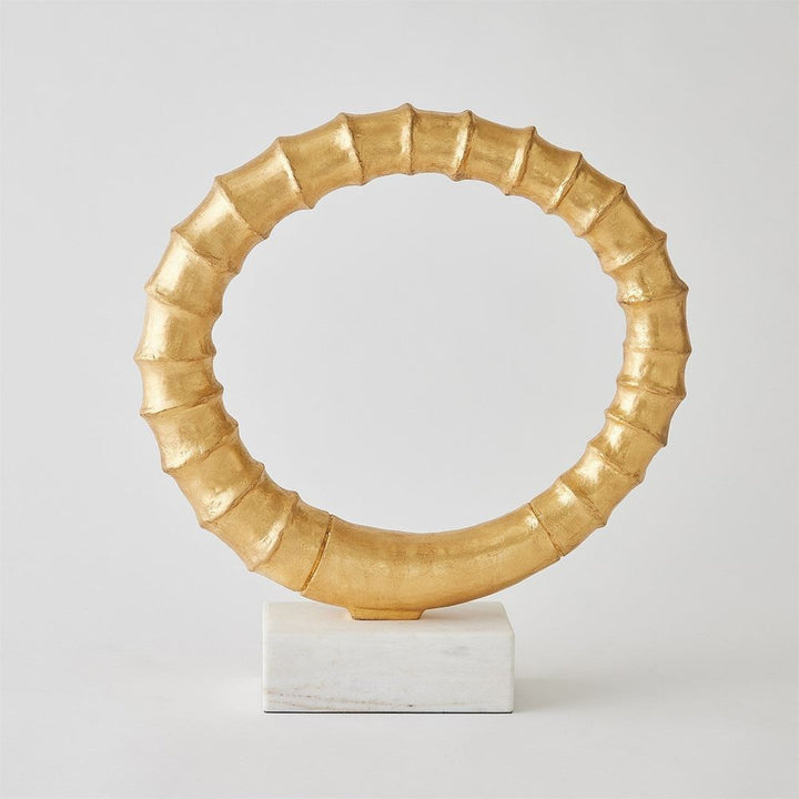 Decorative Objects Infinity Horn Sculpture-Gold Leaf