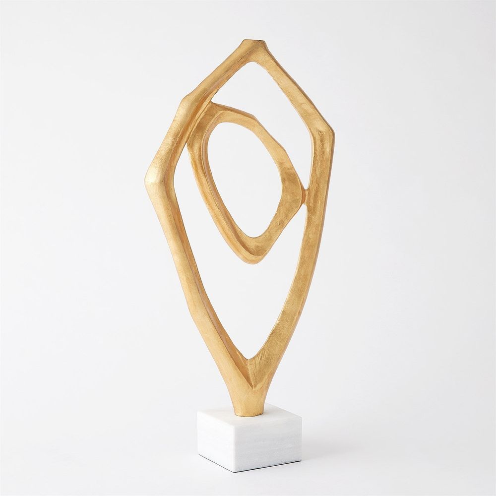 Decorative Objects Interplay Sculpture-Gold Leaf