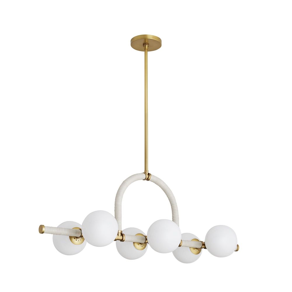 Chandeliers Georgia Linear Chandelier - Gold