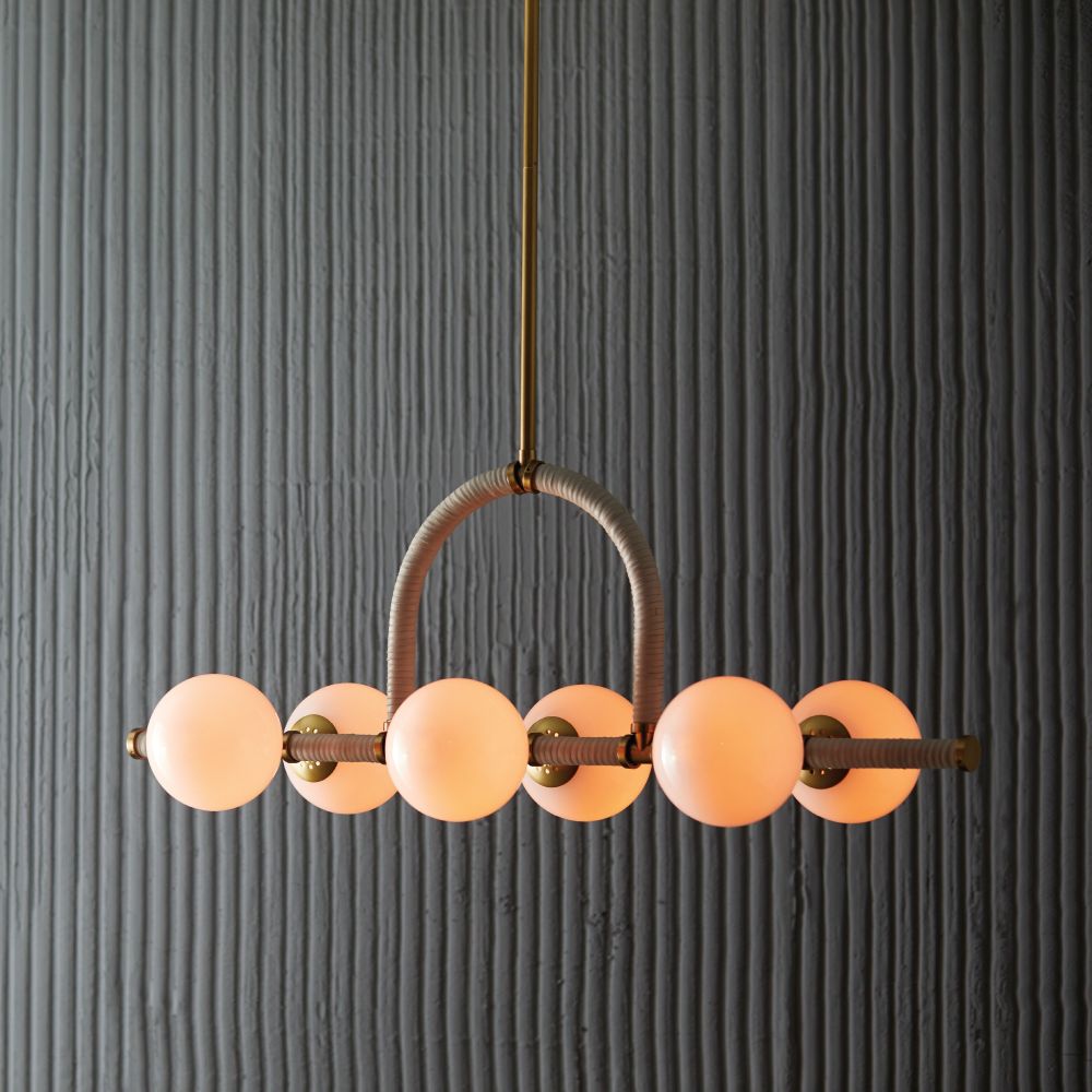 Chandeliers Georgia Linear Chandelier - Gold