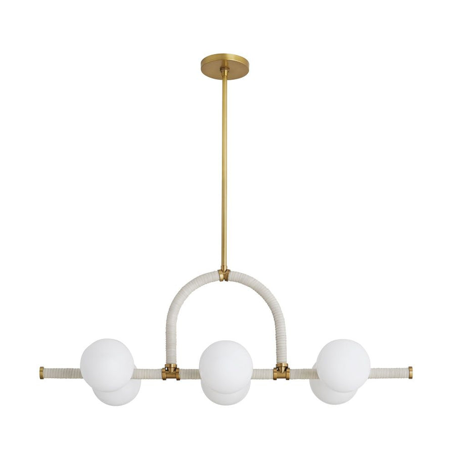 Chandeliers Georgia Linear Chandelier - Gold