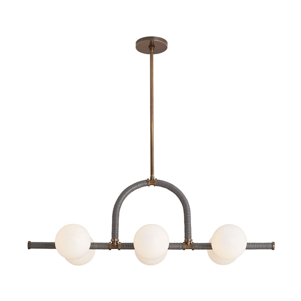 Chandeliers Georgia Linear Chandelier - Brown