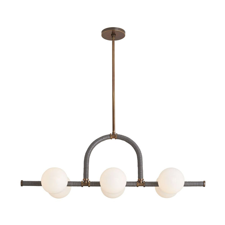 Chandeliers Georgia Linear Chandelier - Brown