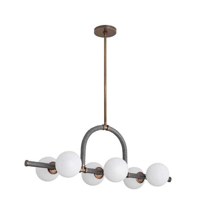 Chandeliers Georgia Linear Chandelier - Brown