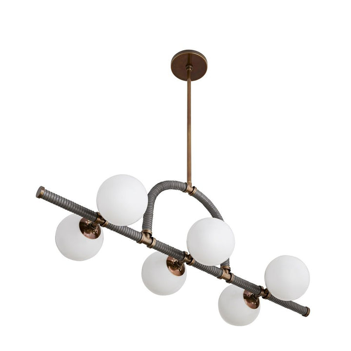 Georgia Linear Chandelier - Brown
