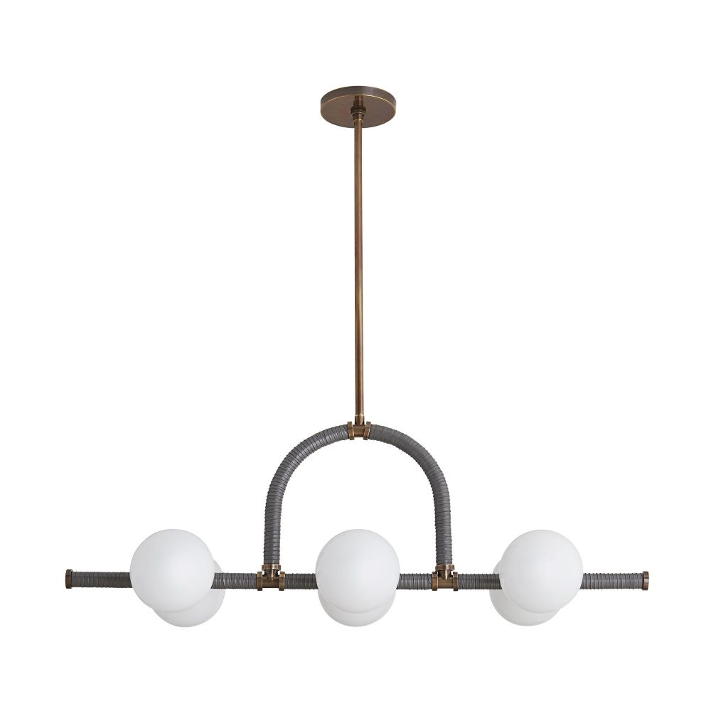 Chandeliers Georgia Linear Chandelier - Brown