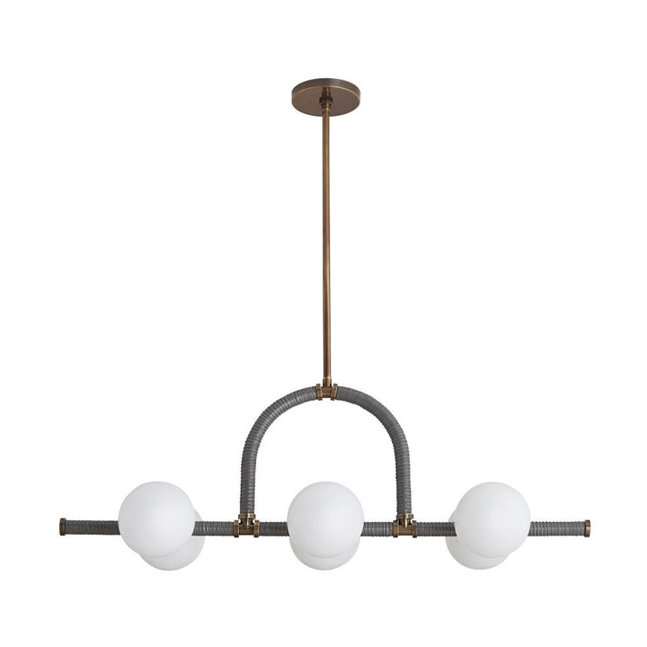 Chandeliers Georgia Linear Chandelier - Brown