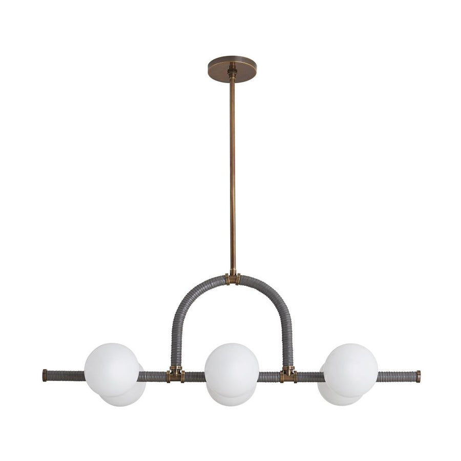 Chandeliers Georgia Linear Chandelier - Brown