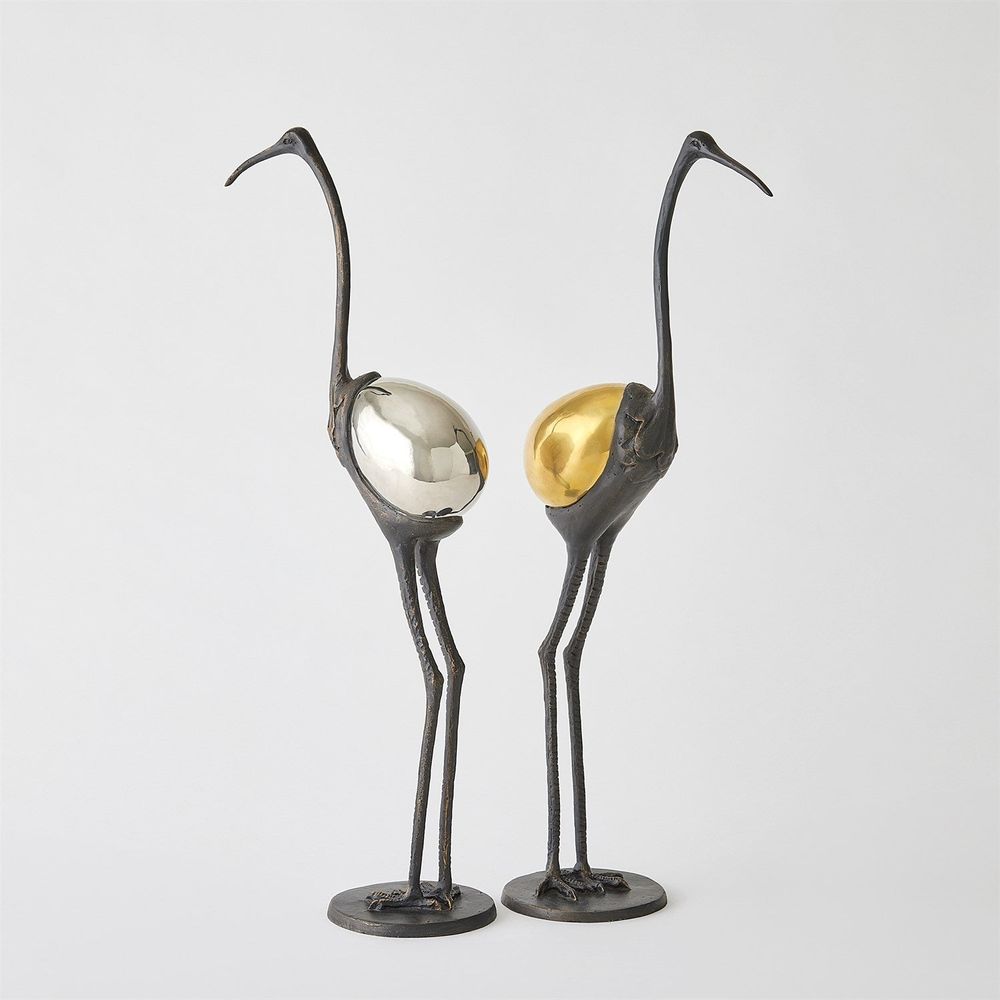 Precious Egg Sculpture-Brass